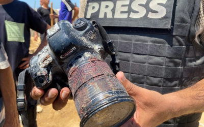 El Máster de Periodismo y Democracia se suma a la iniciativa global de RSF para exigir el fin de la masacre de periodistas en Gaza